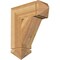 Ekena Millwork Traditional Arts & Crafts Rough Sawn Bracket, Western Red Cedar, 6"W x 18"D x 22"H BKT06X18X22TRA03RWR - alternate 1